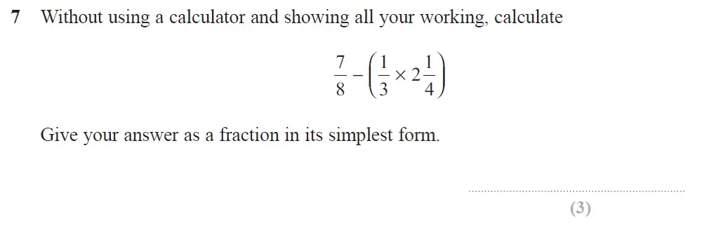 Question 08 - Edexcel IGCSE Maths Past Papers - B Calculator June 2018 - Paper 1