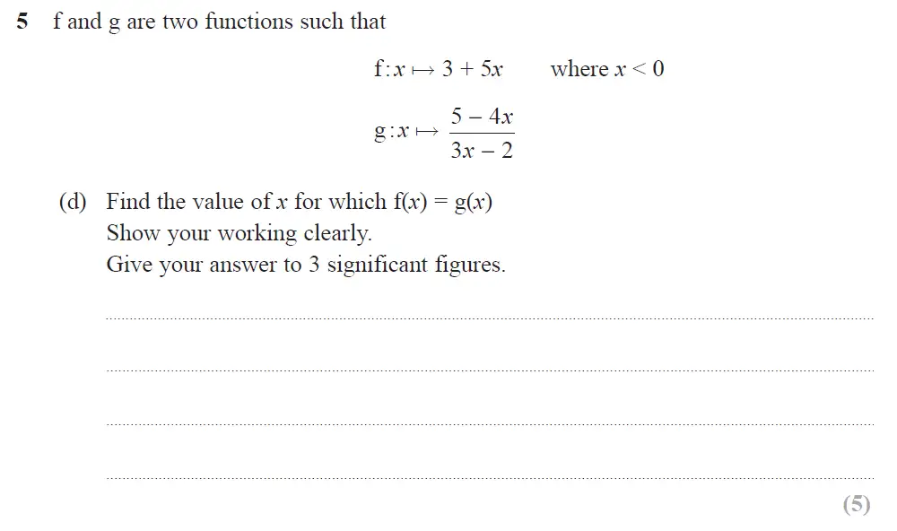 Question 12 - Edexcel IGCSE Maths Past Papers - B Calculator June 2018 - Paper 2