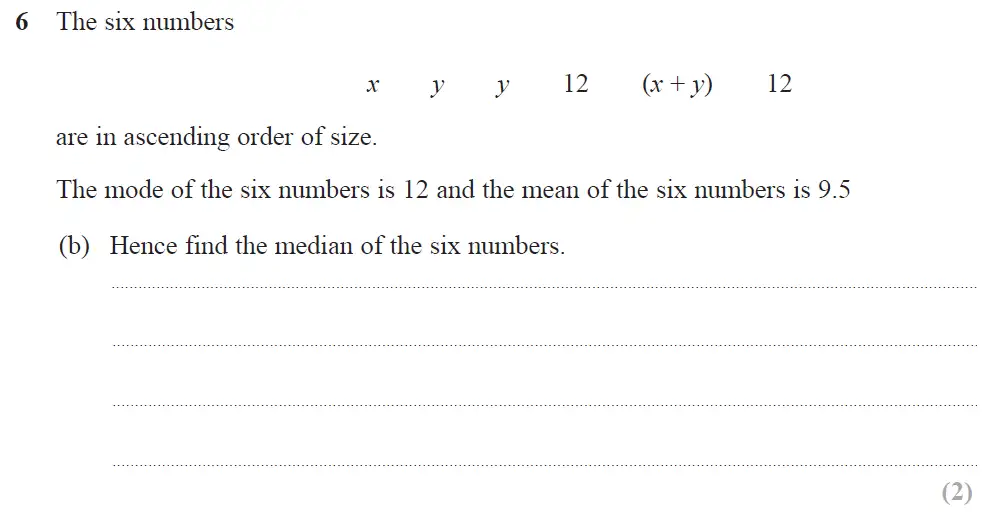Question 15 - Edexcel IGCSE Maths Past Papers - B Calculator June 2018 - Paper 2