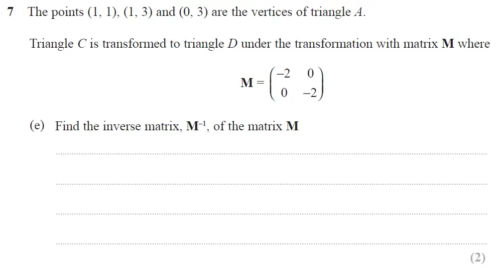 Question 20 - Edexcel IGCSE Maths Past Papers - B Calculator June 2018 - Paper 2
