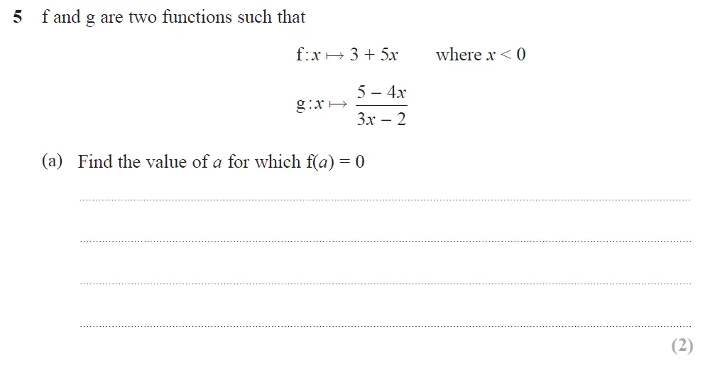 Question 09 - Edexcel IGCSE Maths Past Papers - B Calculator June 2018 - Paper 2