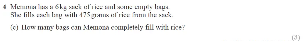 Question 11 - Edexcel IGCSE Maths Past Papers - Foundation Calculator June 2018 - Paper 1