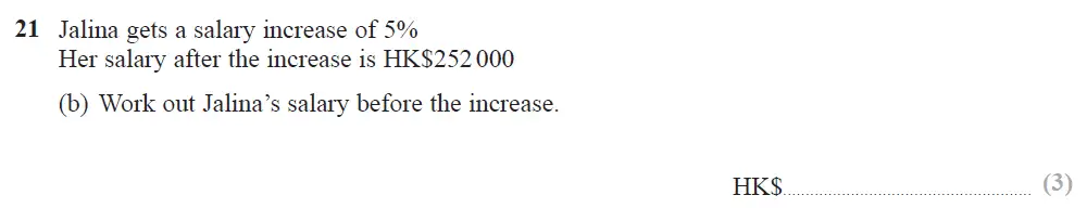 Question 44 - Edexcel IGCSE Maths Past Papers - Foundation Calculator June 2018 - Paper 1