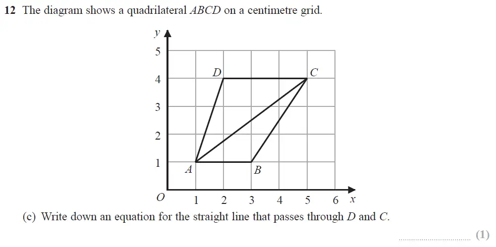 Question 28 - Edexcel IGCSE Maths Past Papers - Foundation Calculator June 2018 - Paper 2