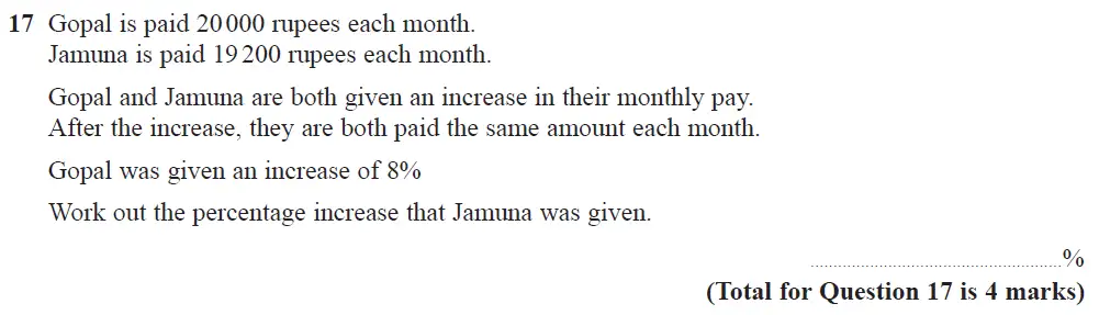 Question 35 - Edexcel IGCSE Maths Past Papers - Foundation Calculator June 2018 - Paper 2