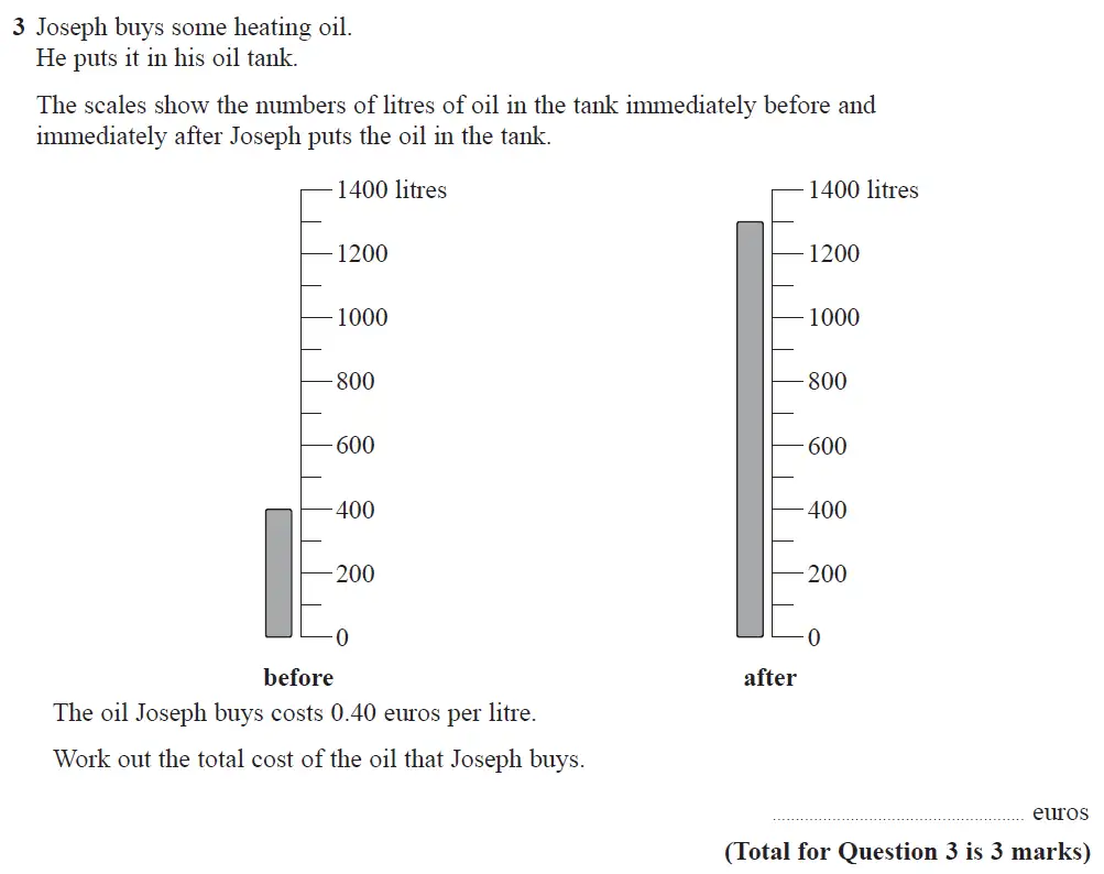 Question 06 - Edexcel IGCSE Maths Past Papers - Foundation Calculator June 2018 - Paper 2
