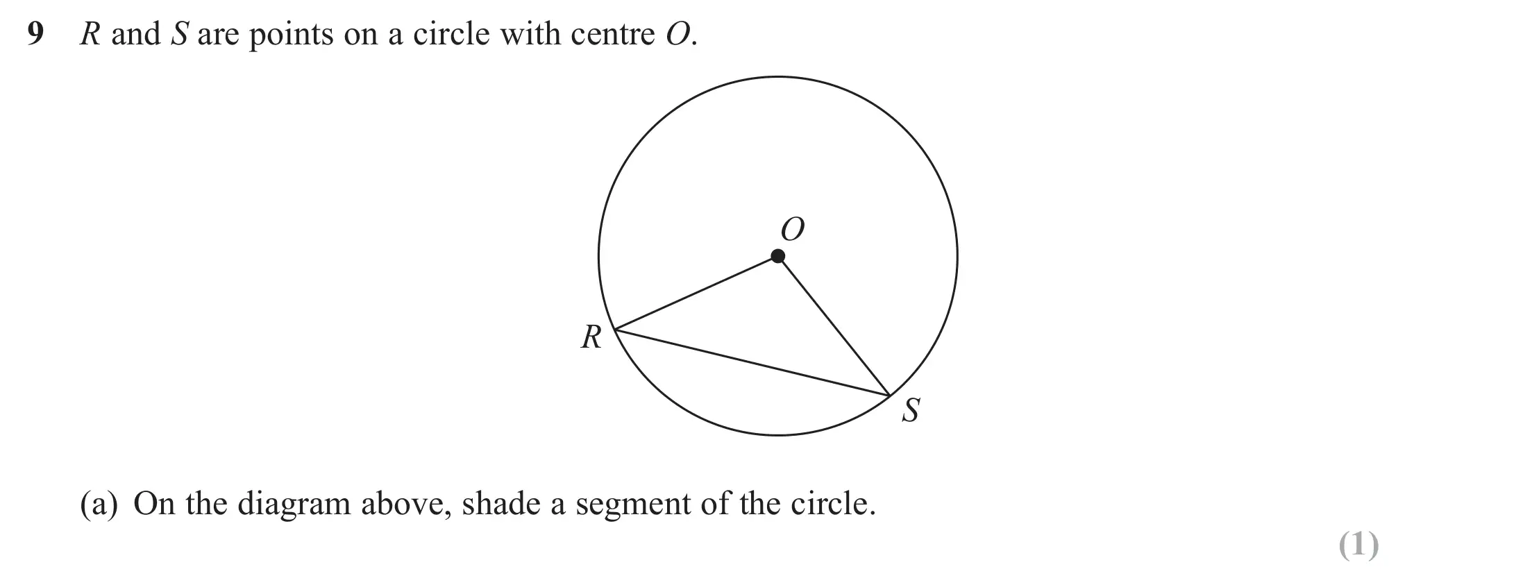 Question 9(a) - Edexcel IGCSE Maths Past Papers - Foundation Calculator June 2018 - Paper 2