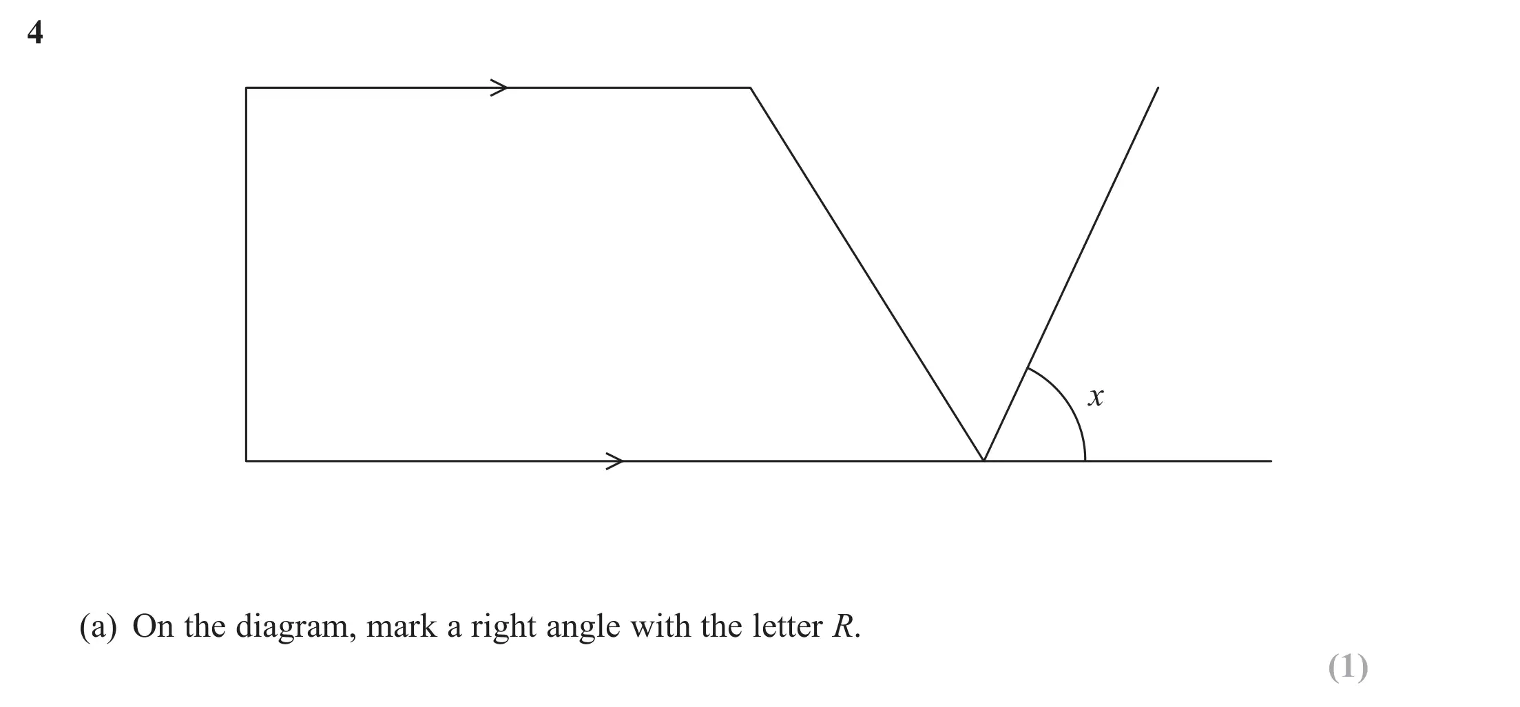 Question 4(a) - Edexcel IGCSE Maths Past Papers - Foundation Resit Calculator June 2018 - Paper 1