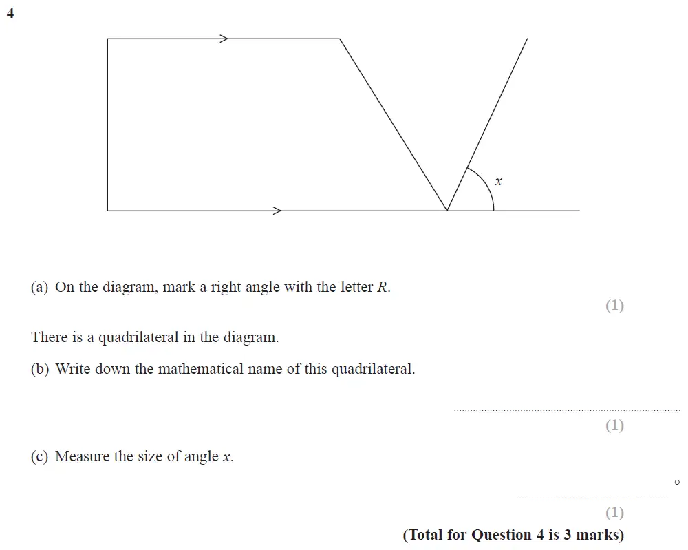 Question 06 - Edexcel IGCSE Maths Past Papers - Foundation Resit Calculator June 2018 - Paper 1