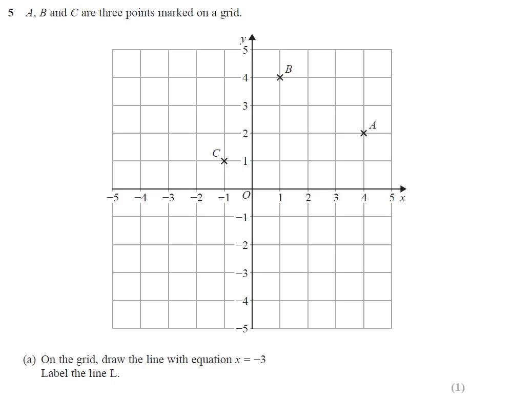 Question 07 - Edexcel IGCSE Maths Past Papers - Foundation Resit Calculator June 2018 - Paper 1