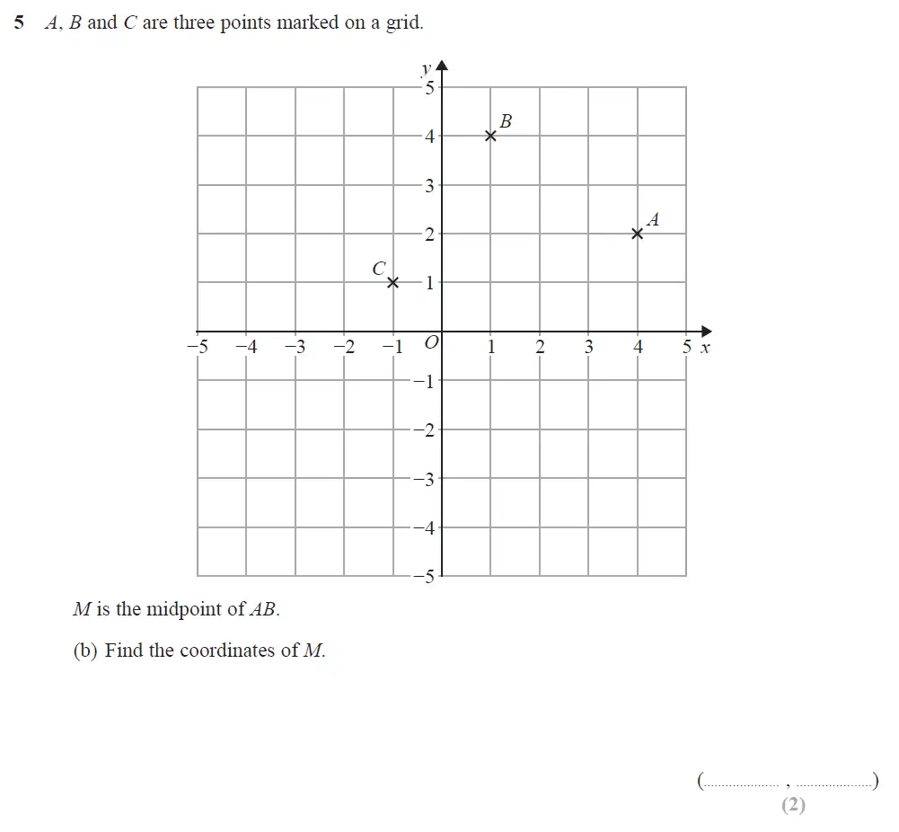 Question 08 - Edexcel IGCSE Maths Past Papers - Foundation Resit Calculator June 2018 - Paper 1