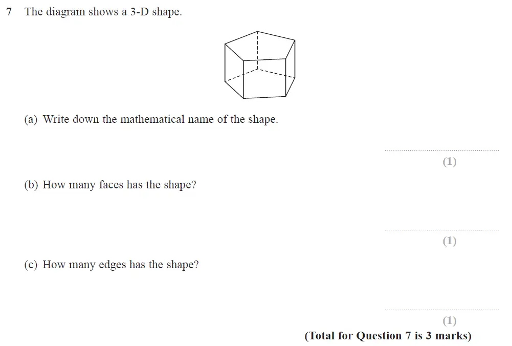 Question 21 - Edexcel IGCSE Maths Past Papers - Foundation Resit Calculator June 2018 - Paper 2