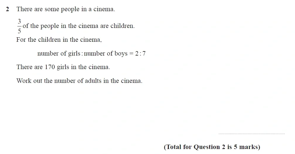 Question 02 - Edexcel IGCSE Maths Past Papers - Higher Calculator June 2018 - Paper 1