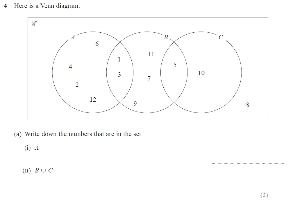Question 04(a) - Edexcel IGCSE Maths Past Papers - Higher Calculator June 2018 - Paper 1