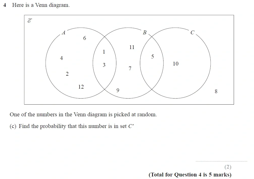 Question 04(c) - Edexcel IGCSE Maths Past Papers - Higher Calculator June 2018 - Paper 1