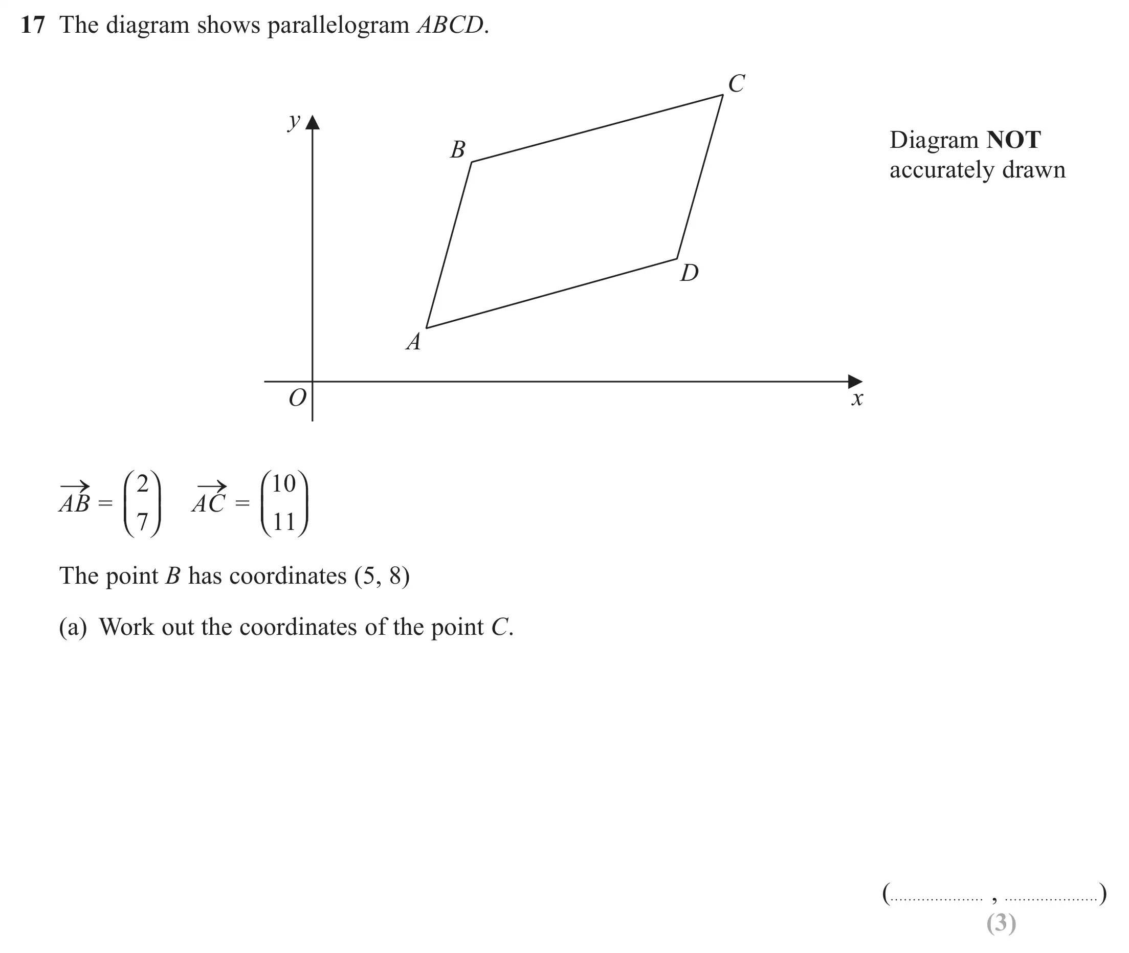 Question 17(a) - Edexcel IGCSE Maths Past Papers - Higher Calculator June 2018 - Paper 1