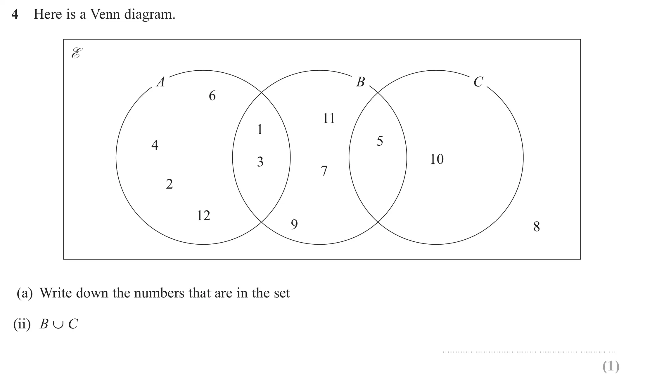 Question 4(a)(ii) - Edexcel IGCSE Maths Past Papers - Higher Calculator June 2018 - Paper 1