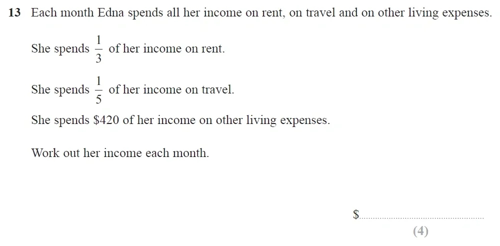 Question 13 - Edexcel IGCSE Maths Past Papers - Higher Resit Calculator June 2018 - Paper 1