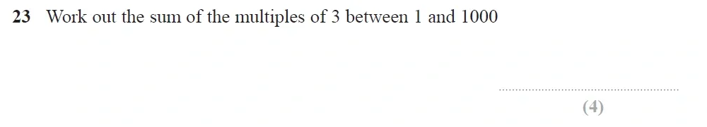 Question 23 - Edexcel IGCSE Maths Past Papers - Higher Resit Calculator June 2018 - Paper 1