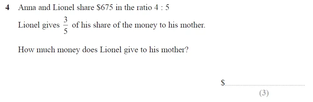 Question 04 - Edexcel IGCSE Maths Past Papers - Higher Resit Calculator June 2018 - Paper 1