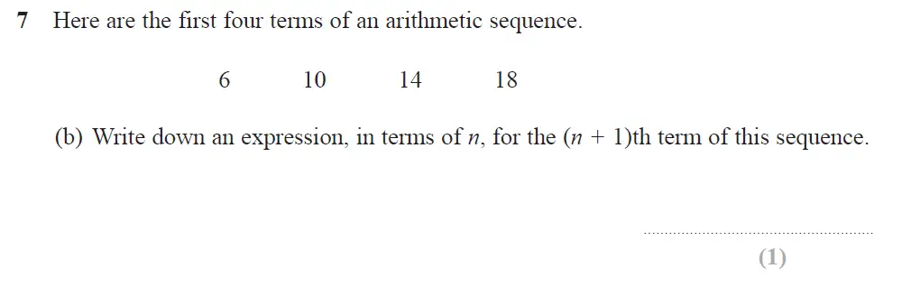 Question 07(b) - Edexcel IGCSE Maths Past Papers - Higher Resit Calculator June 2018 - Paper 1
