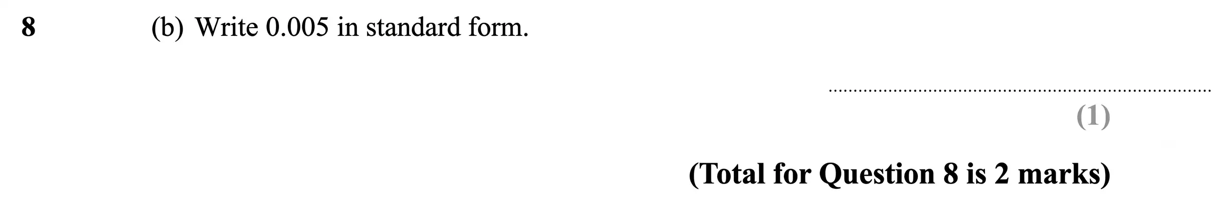Question 8(b) - Edexcel IGCSE Maths Past Papers - Higher Resit Calculator June 2018 - Paper 1