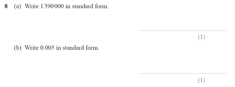 Question 08 - Edexcel IGCSE Maths Past Papers - Higher Resit Calculator June 2018 - Paper 1