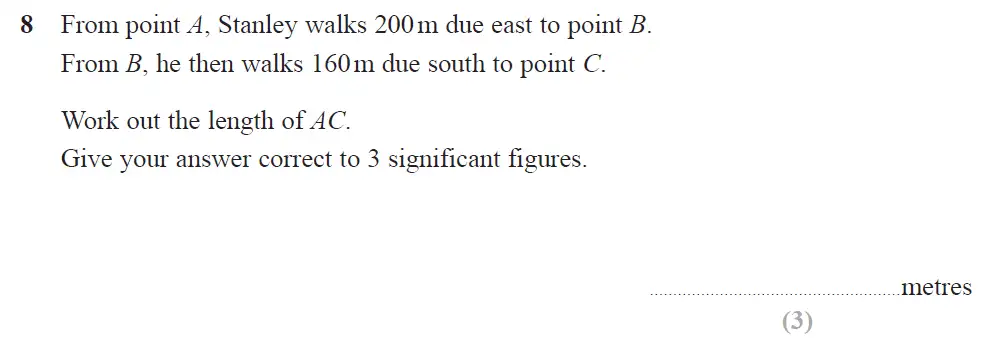 Question 12 - Edexcel IGCSE Maths Past Papers - Higher Resit Calculator June 2018 - Paper 2