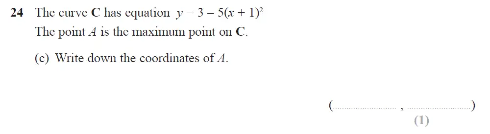 Question 38 - Edexcel IGCSE Maths Past Papers - Higher Resit Calculator June 2018 - Paper 2
