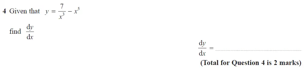 Question 04 - Edexcel IGCSE Maths Past Papers - B Resit Calculator June 2018 - Paper 1