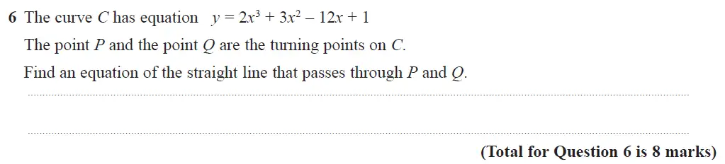 Question 15 - Edexcel IGCSE Maths Past Papers - B Resit Calculator June 2018 - Paper 2
