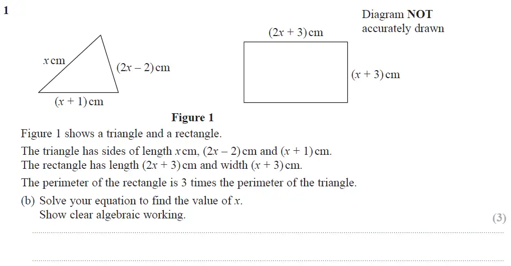 Question 02 - Edexcel IGCSE Maths Past Papers - B Resit Calculator June 2018 - Paper 2