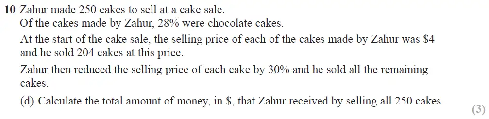 Question 29 - Edexcel IGCSE Maths Past Papers - B Resit Calculator June 2018 - Paper 2