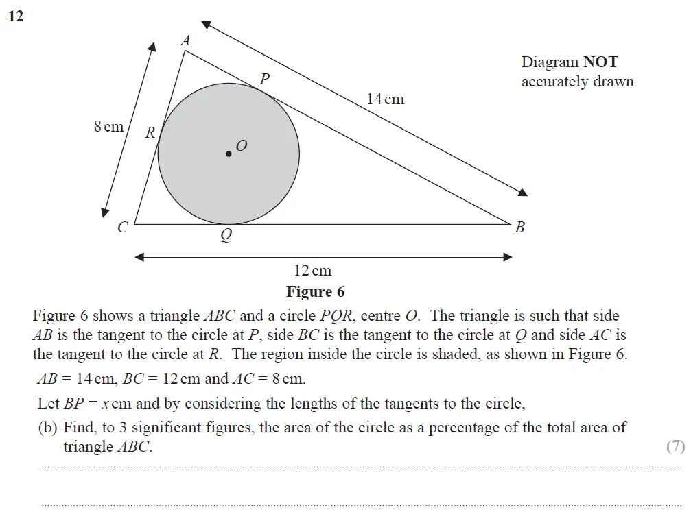 Question 34 - Edexcel IGCSE Maths Past Papers - B Resit Calculator June 2018 - Paper 2