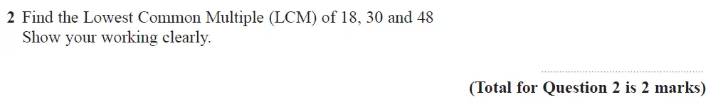 Question 02 - Edexcel IGCSE Maths Past Papers - B Calculator June 2019 - Paper 1