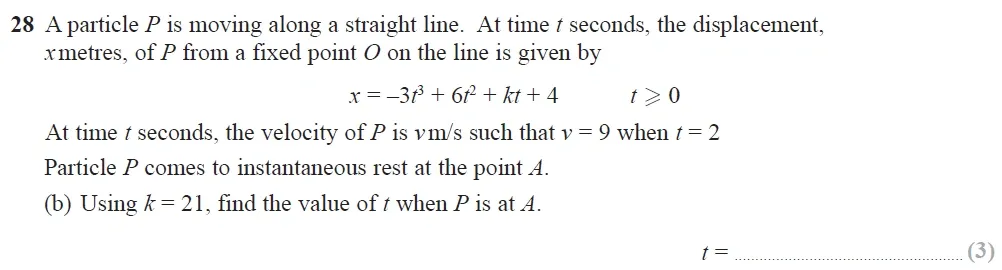 Question 28(b) - Edexcel IGCSE Maths Past Papers - B Calculator June 2019 - Paper 1