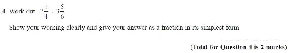 Question 04 - Edexcel IGCSE Maths Past Papers - B Calculator June 2019 - Paper 1