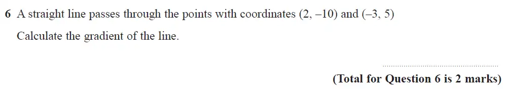 Question 06 - Edexcel IGCSE Maths Past Papers - B Calculator June 2019 - Paper 1