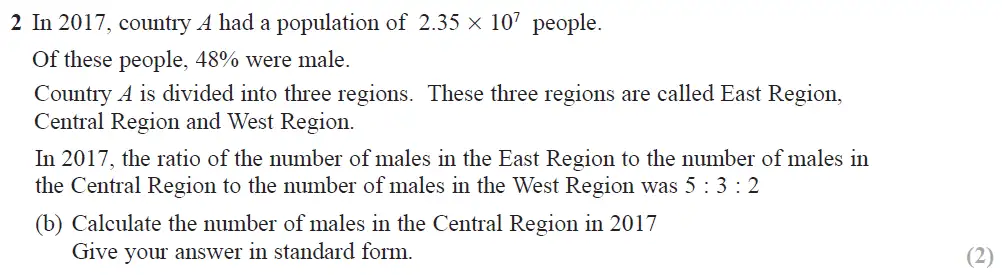 Question 04 - Edexcel IGCSE Maths Past Papers - B Calculator June 2019 - Paper 2