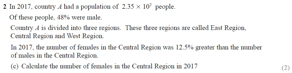 Question 05 - Edexcel IGCSE Maths Past Papers - B Calculator June 2019 - Paper 2