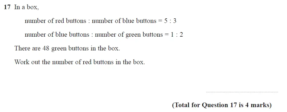 Question 30 - Edexcel IGCSE Maths Past Papers - Foundation Calculator June 2019 - Paper 1