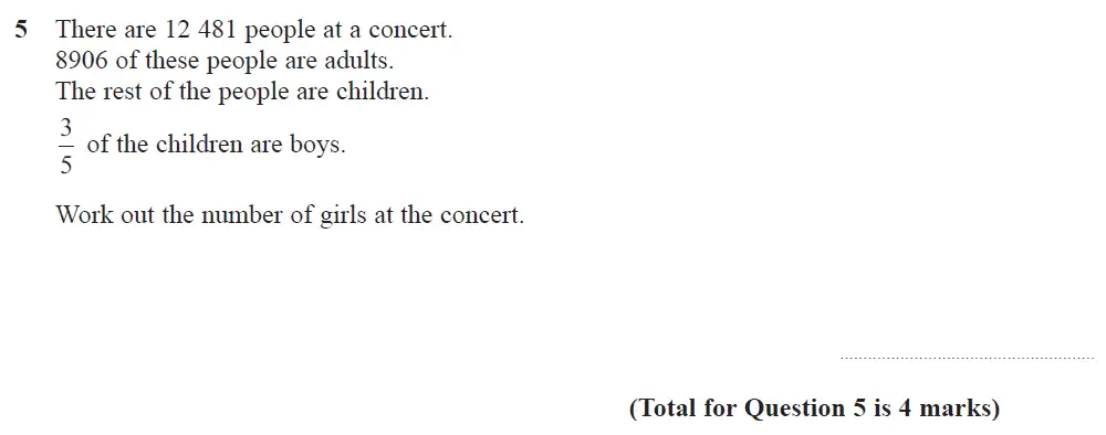 Question 08 - Edexcel IGCSE Maths Past Papers - Foundation Calculator June 2019 - Paper 1