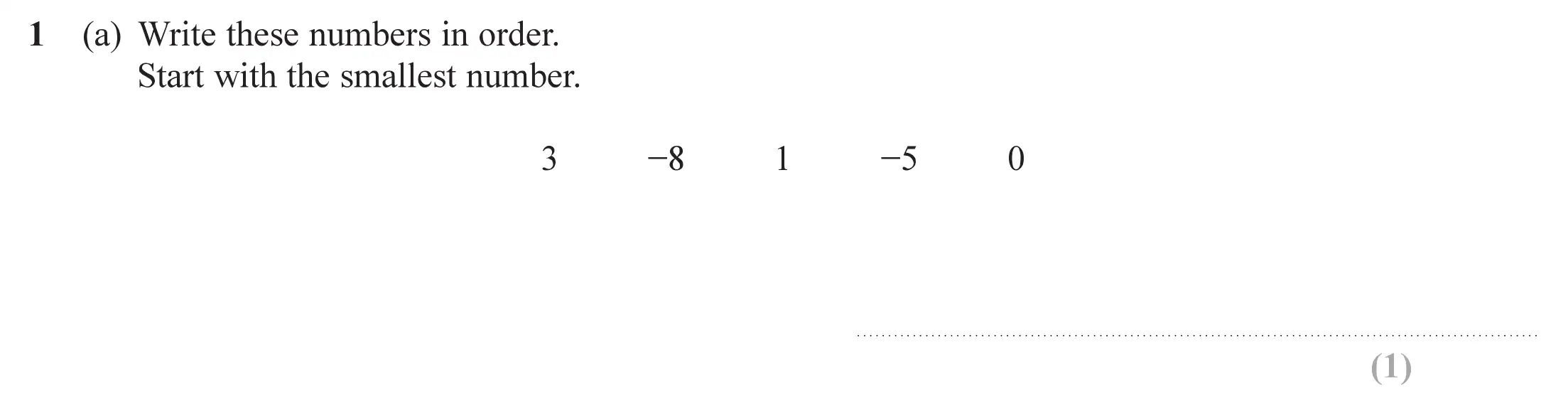 Question 1(a) - Edexcel IGCSE Maths Past Papers - Foundation Calculator June 2019 - Paper 2
