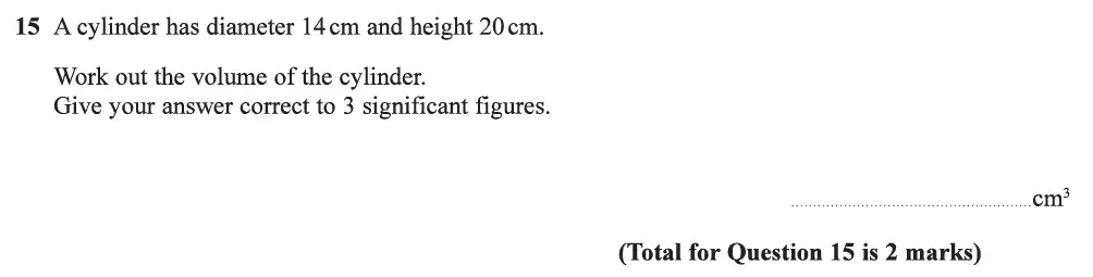 Question 26 - Edexcel IGCSE Maths Past Papers - Foundation Calculator June 2019 - Paper 2