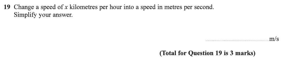 Question 31 - Edexcel IGCSE Maths Past Papers - Foundation Calculator June 2019 - Paper 2