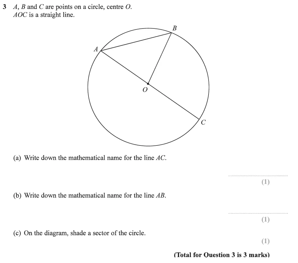 Question 06 - Edexcel IGCSE Maths Past Papers - Foundation Calculator June 2019 - Paper 2