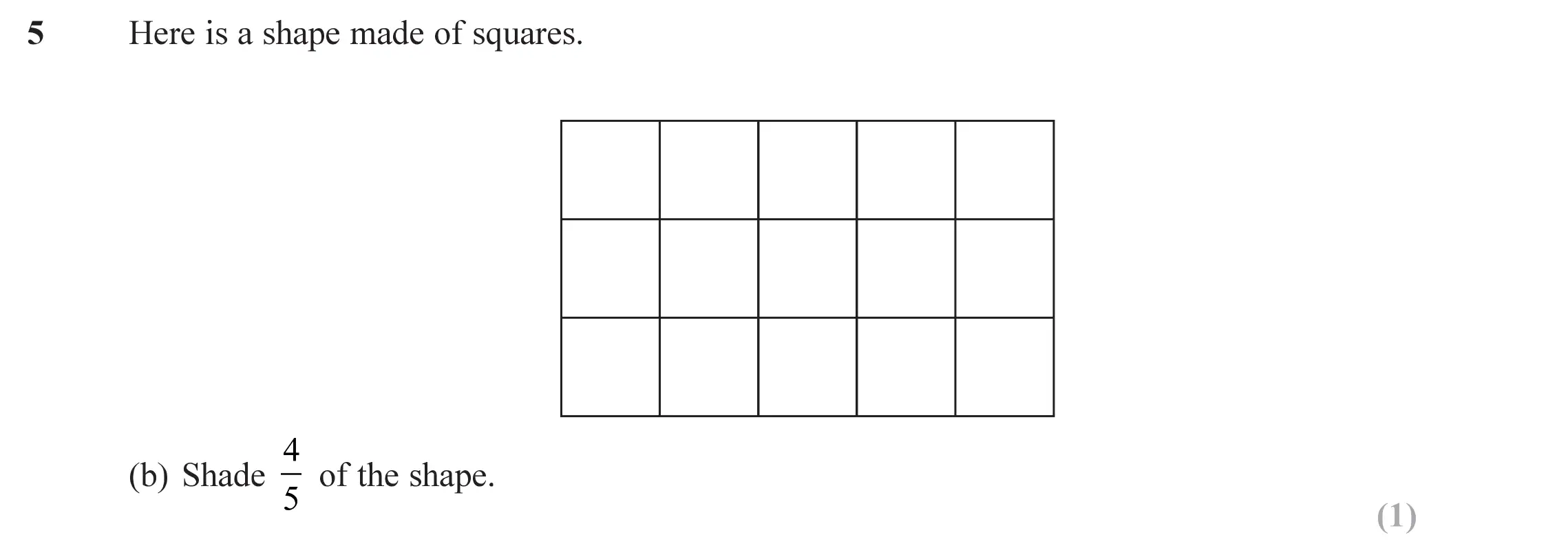 Question 5(b) - Edexcel IGCSE Maths Past Papers - Foundation Calculator June 2019 - Paper 2