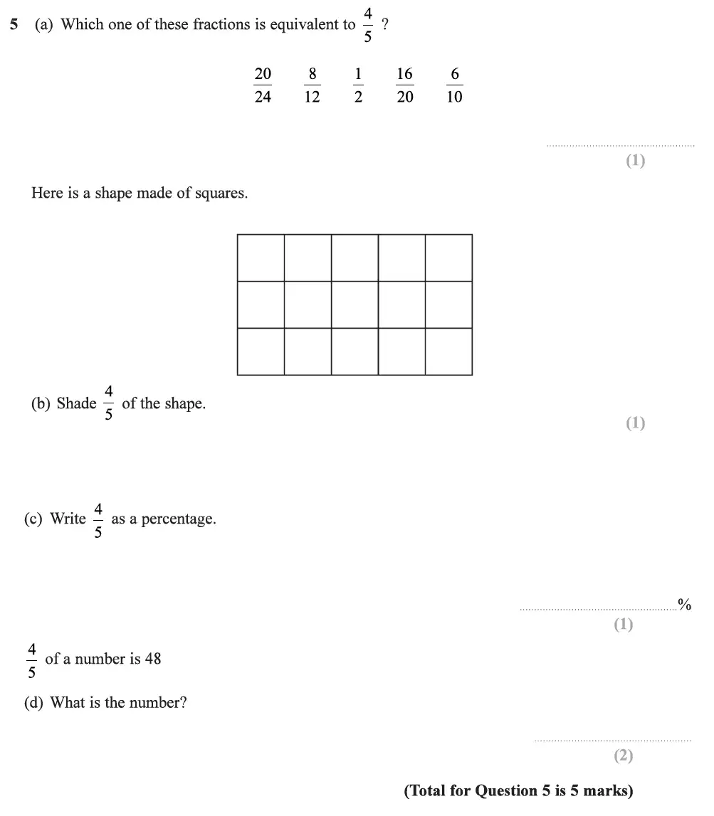 Question 08 - Edexcel IGCSE Maths Past Papers - Foundation Calculator June 2019 - Paper 2