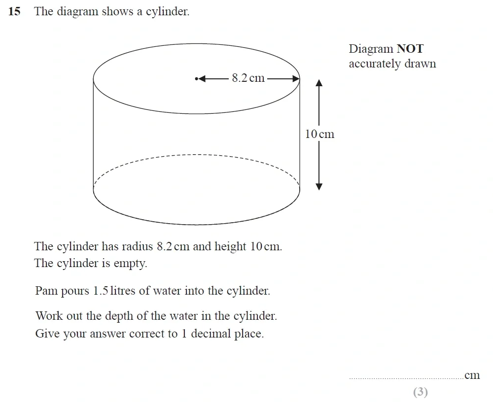 Question 35 - Edexcel IGCSE Maths Past Papers - Foundation Resit Calculator June 2019 - Paper 1