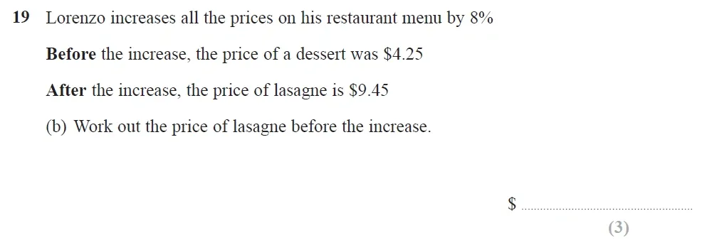 Question 44 - Edexcel IGCSE Maths Past Papers - Foundation Resit Calculator June 2019 - Paper 1